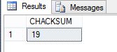 CHECKSUM function